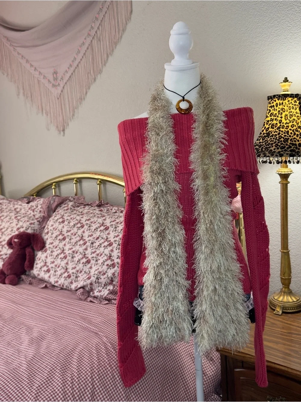 Y2K Fuzzy Scarf